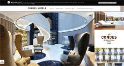 Desktop Screenshot of condeshotels.com