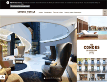 Tablet Screenshot of condeshotels.com